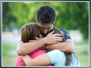 Picture of a Grieving Family