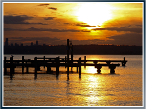 Picture of a Pier at Sunset